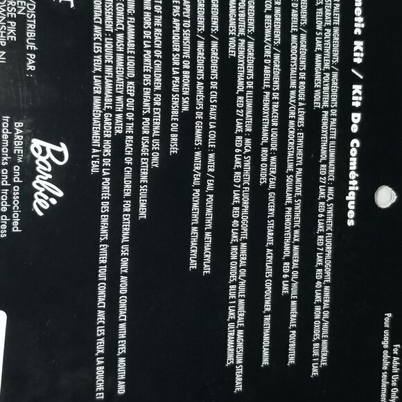 Barbie the Movie Adult Barbie Cosmetic kit new never remove from original Packag - Picture 15 of 15